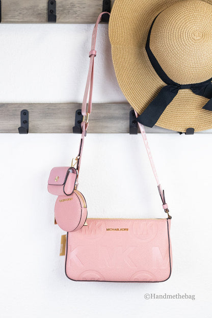 Michael Kors Embossed Leather Tech Crossbody Bag