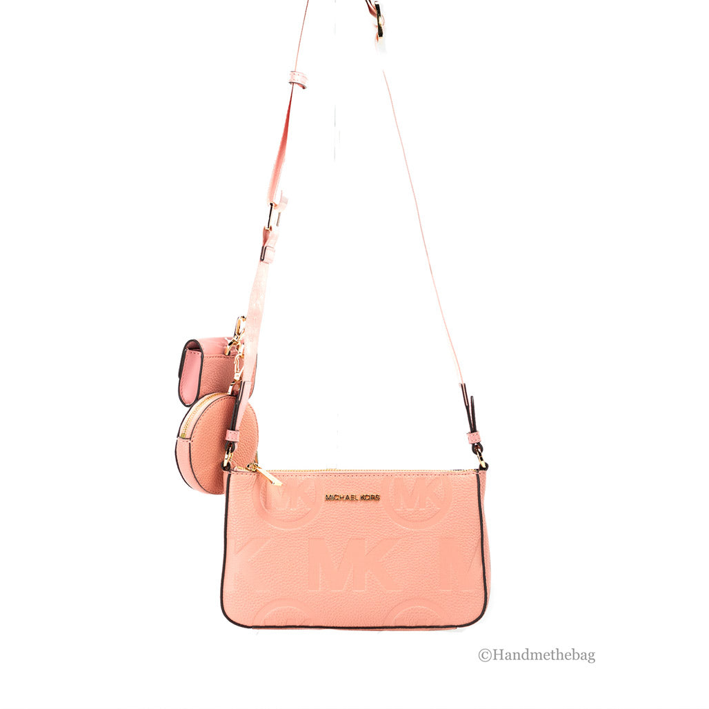 Michael Kors Embossed Leather Tech Crossbody Bag