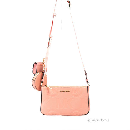 Michael Kors Embossed Leather Tech Crossbody Bag